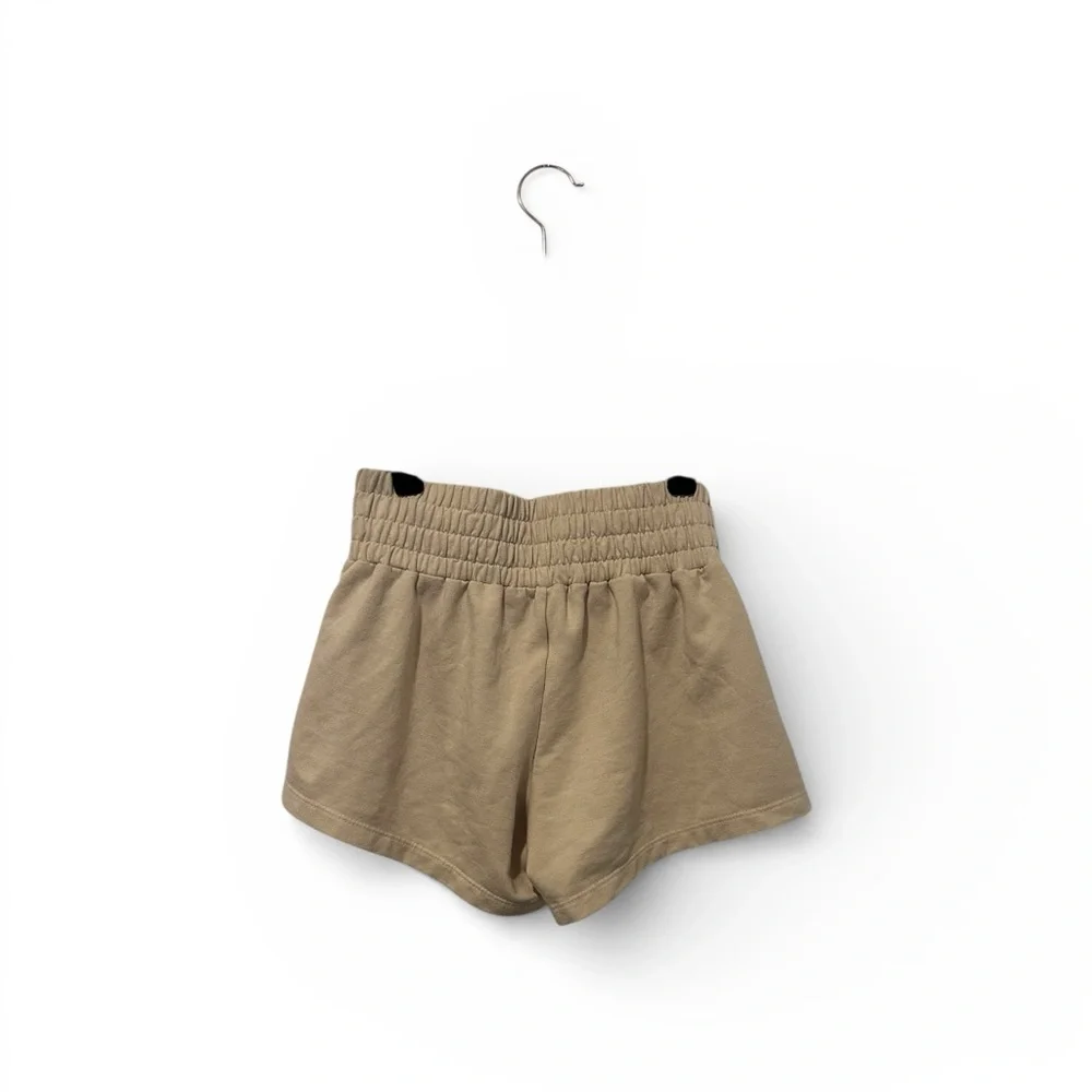 TALENTLESS High Waist Beige Lounge Shorts - Picture 3 of 6